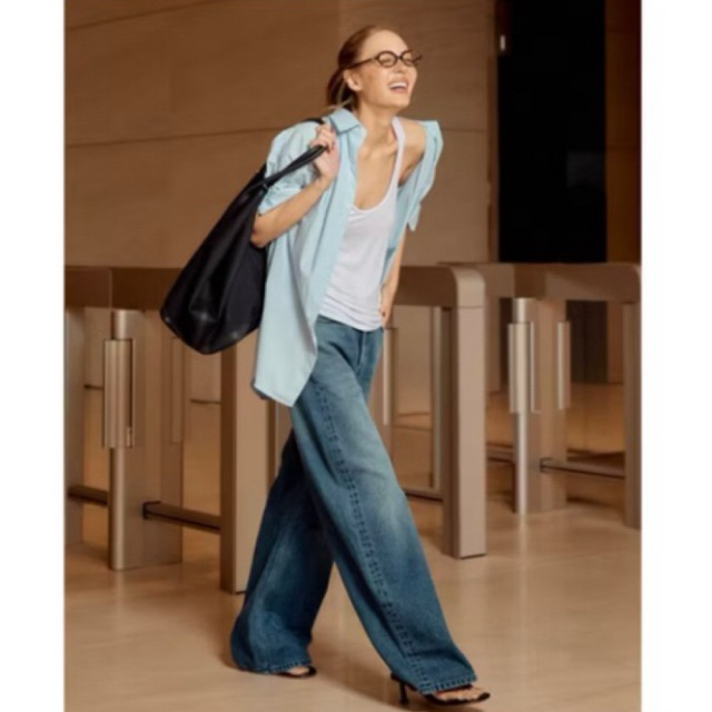 กางเกงยีนส์ size M สี Dark Blue Wash ร้าน Aimerwoman