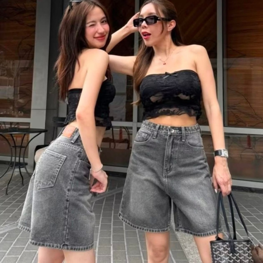 ส่งต่อ ยีนส์ขาสั้น ป้าย Saran L