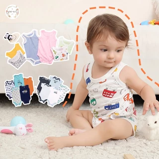 ชุด 5 ชิ้น CICI baby คุณภาพสูง เด็กชายเด็กหญิง(0~เด็ก 3 เดือน~6 เดือน~9-24เดือน jumpsuits）ชุดนอนเด็กแ ชุดเด็ก