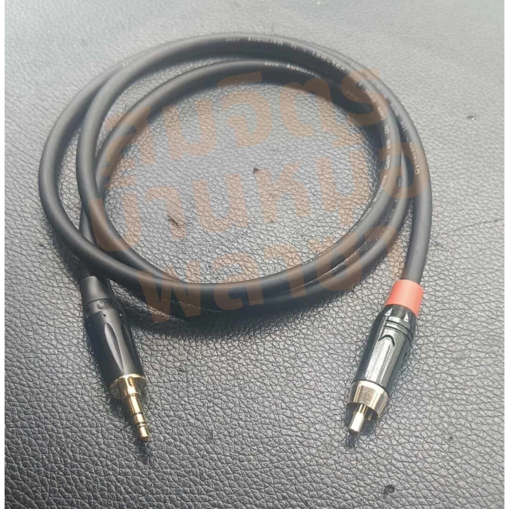สาย trs 3.5 ออก rca ทำจากสายชิลด์สเตอริโอ 6 มิล ของ Dynacom แจ็คของ TadaExpo/Wireman
