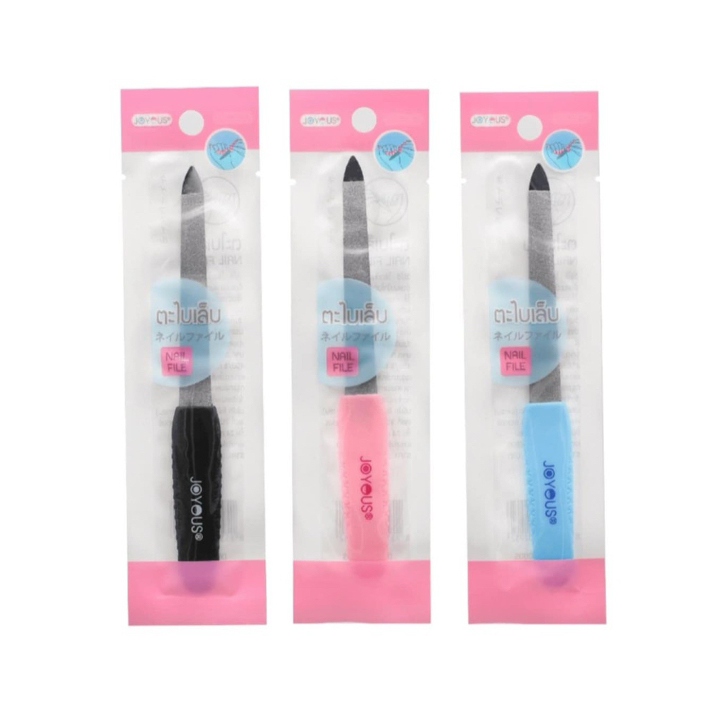 1 ชิ้น ที่ตะไบเล็บ ขัดเล็บ nail file joyous ใช้ดี ทน คุ้ม คละสี original