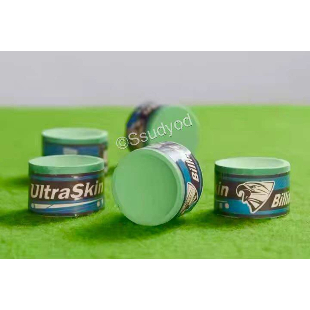 ชอล์กฝนหัวคิว เนื้อละเอียด เกรดพรีเมี่ยม จับลูกขาวดี Ultra Skin (1 ก้อน)