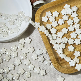 ลูกปัดเซรามิคคัดพิเศษรวมหลากรูปทรงและสีสัน ราคา/ชิ้น DIY