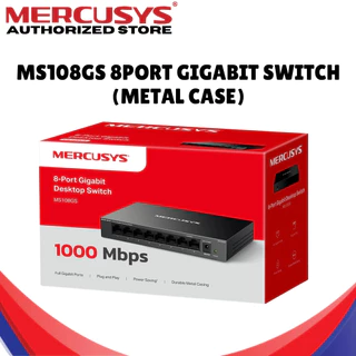 MERCUSYS (MS108GS) 8-Port Gigabit Desktop Switch 10/100/1000 Mbps