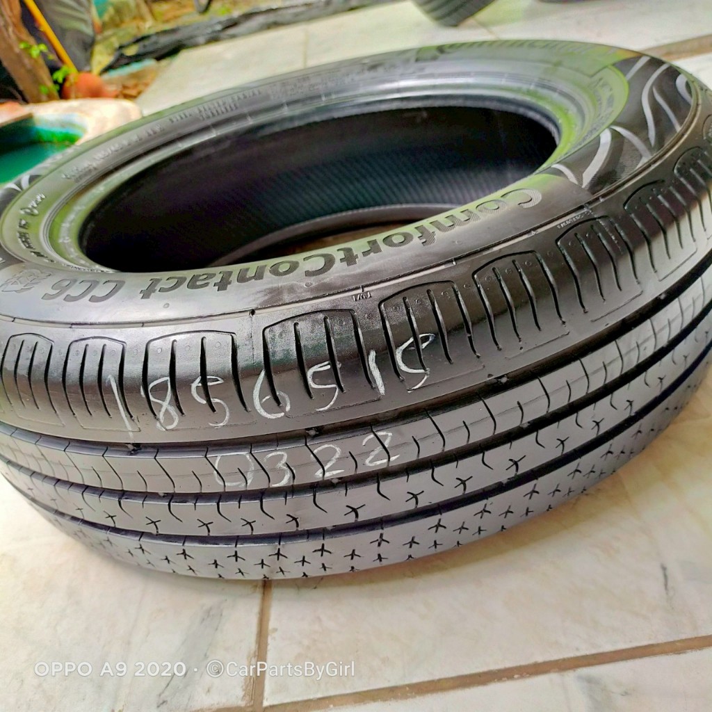 (ราคาต่อเส้น) ยาง% Continental รุ่น ComfortContact CC6 ขนาด 185/65R15 ปี22 (0322) มี 1 เส้น