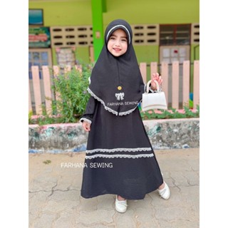 เดรสพร้อมผ้าคลุมทรงฟองน้ำผ้าสลาฟ