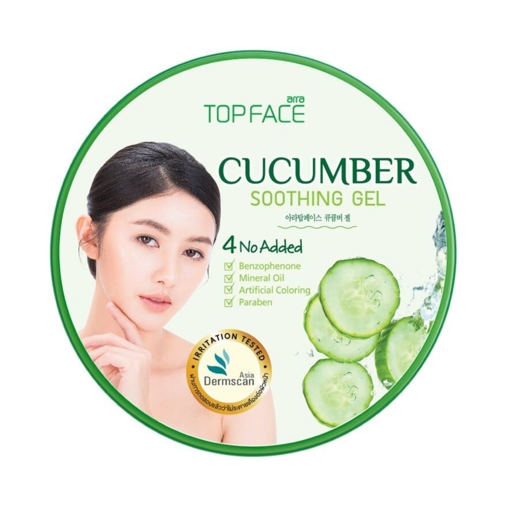 (แท้100%)Arra Topface Cucumber Shoothing Gel 300 G.