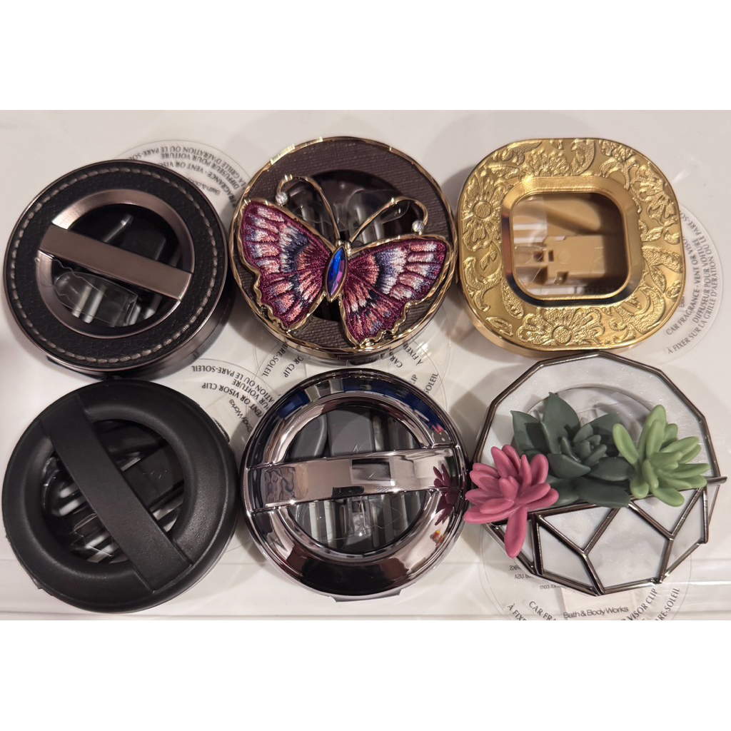 Bath & Body Works เคสที่ใส่น้ำหอมรถยนต์เพื่อใช้กับช่องระบายอากาศหรือที่บังแดดในรถยนต์