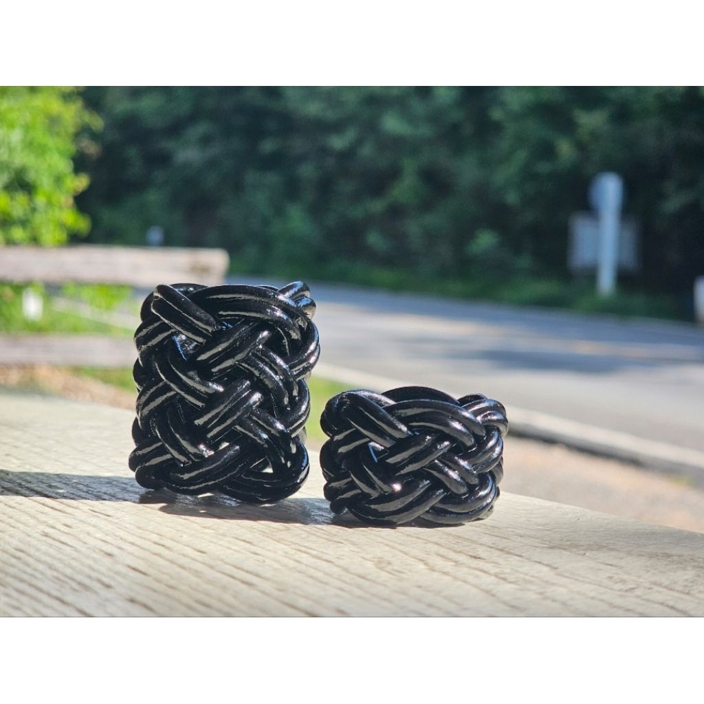 ห่วงกิลเวล Gilwell Woggle  ครูลูกเสือ สีดำเงา