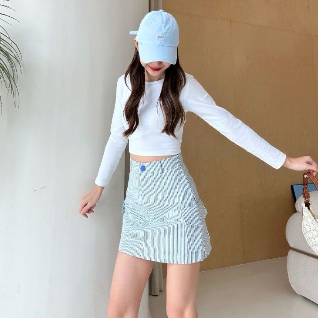 Skirt Stripe in jeans