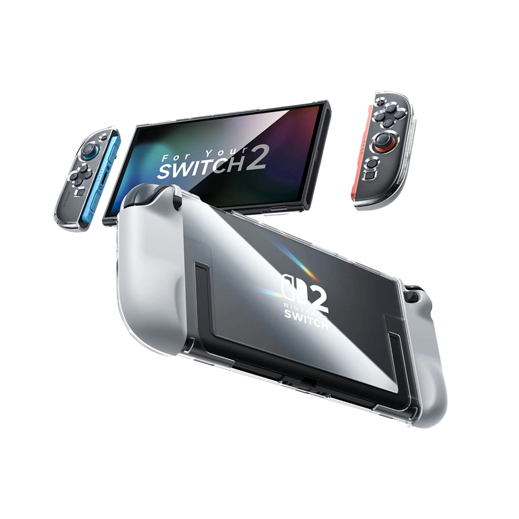 JSAUX PC0119 & PC0119A Ergonomic Controller Full-Cover Case Set for Switch 2 BLACKGEKKO