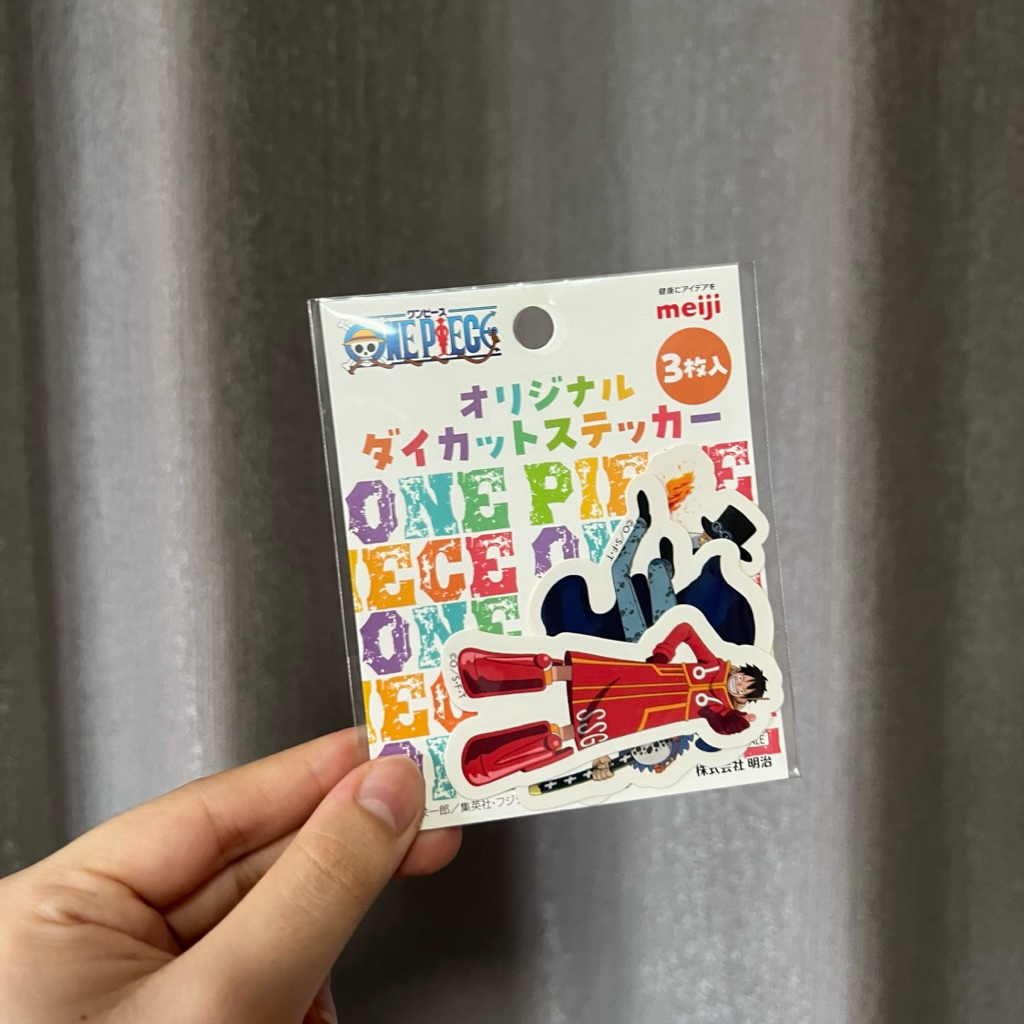 [พร้อมส่ง] One Piece x Meiji - สติกเกอร์