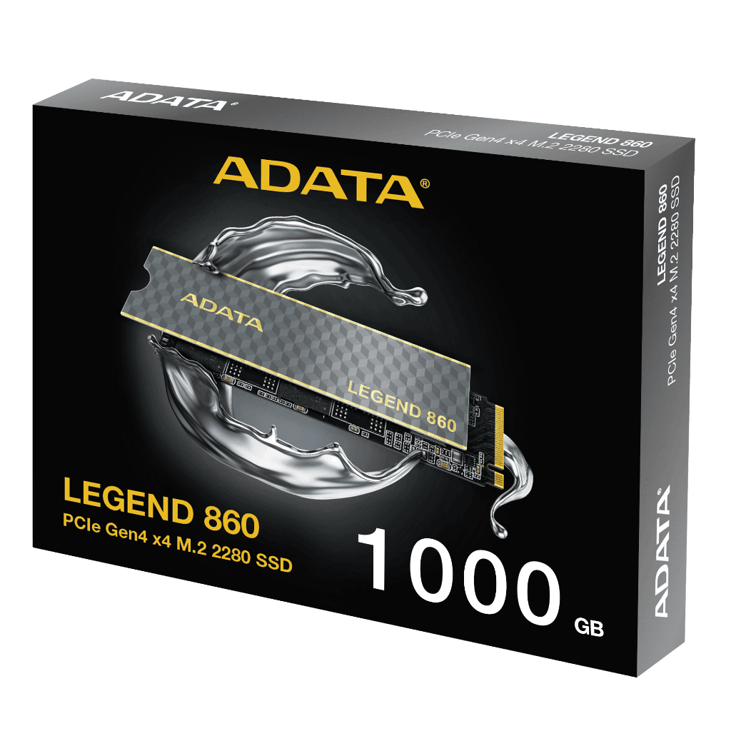 1TB SSD (เอสเอสดี) ADATA Legend 860 LEG8601000GCS M.2 PCIe/NVMe R6000MB/s / W4000MB/s