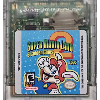 ตลับ GBC SUPER MARIO LAND 2 DX ภาพสี เซฟได้100%