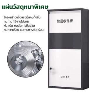 PERDKPAPA parcel care ตู้รับพัสดุ ตู้จดหมาย ตู้ไปรษณีย์ กันขโมย ตู้พัสดุเปิดด้านหลังในบ้าน แบบฝังกำแพง