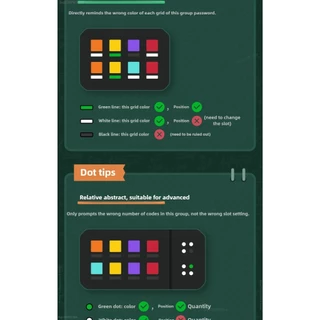 เกมส์ฝึกความจำ GiiKER Super Decoder 600 Levels 4 Digit Colour Code Puzzles Solo & Duo Mode Brain Teaser ฝึกสมองเด็ก