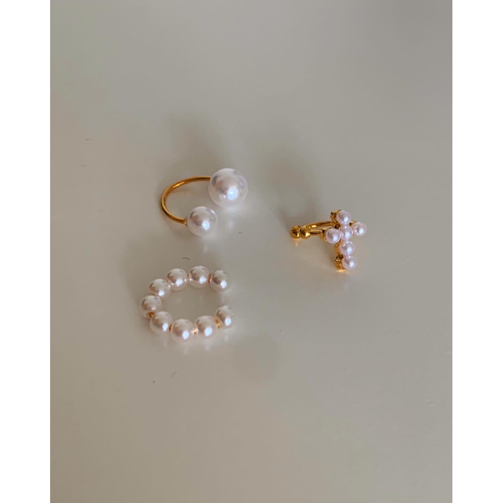 เอียคัฟ สเตนเลส HER OBJECTIVE_HER ALLIE EAR CUFF SET