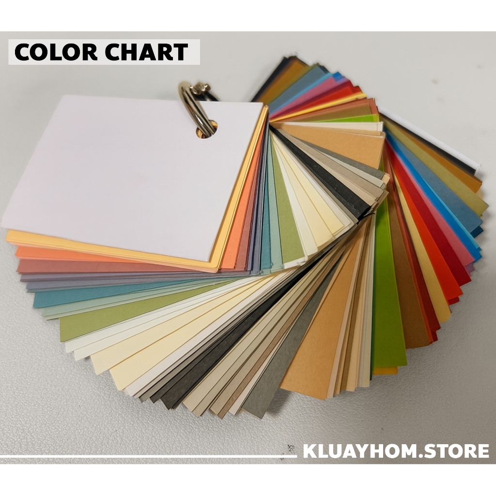 Color Chart กระดาษสี 120 สี 116แกรม แบรนด์ NT Rasha Takeo