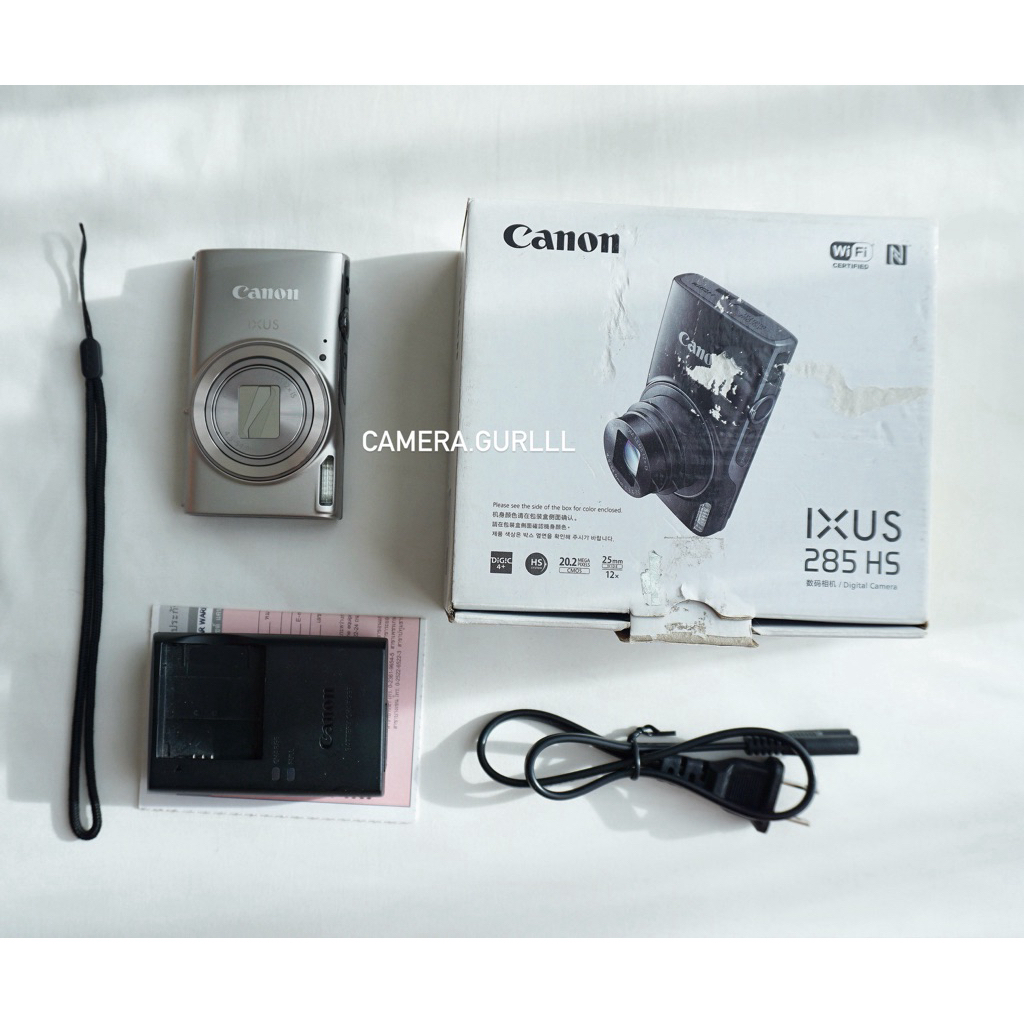 Canon IXUS 285 HS - Canon PowerShot ELPH 360 HS สีเงิน Silver (กล้องรุ่น Kendall Jenner)