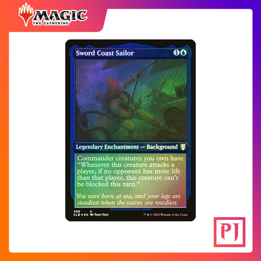 [MTG] Sword Coast Sailor (Foil Etched) [CLB] [BLUE] [UNCOM] [FOIL] [ENG] (การ์ดเมจิค / Magic the Gathering)