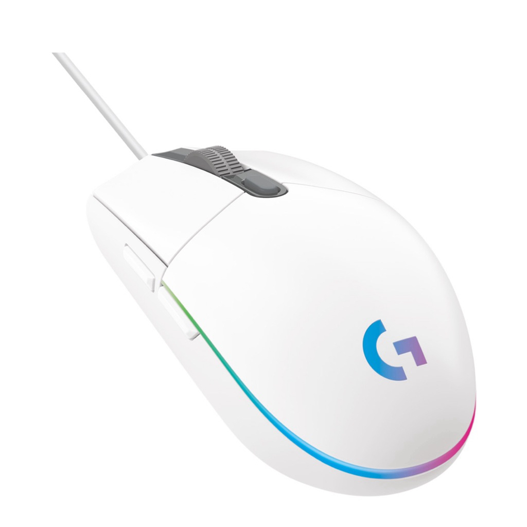 เมาส์ MOUSE LOGITECH G G102 LIGHTSYNC (WHITE) สีขาว