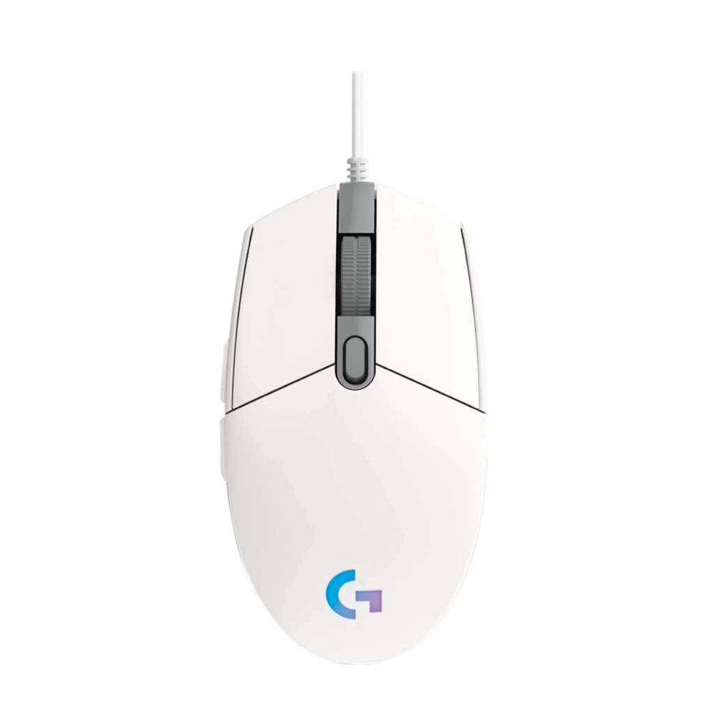 MOUSE (เมาส์) LOGITECH G G102 LIGHTSYNC (WHITE)