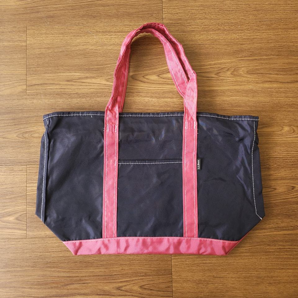 LL Bean 2 Tone  Nylon Tote Bag มือสองสภาพดี
