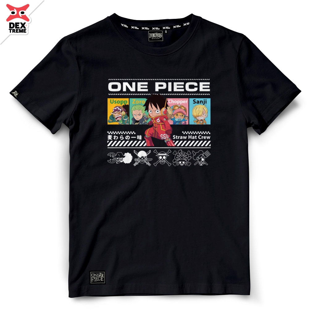 Dextreme เสื้อยืดวันพีซ (DOP-2261) One piece สีขาวและดำ