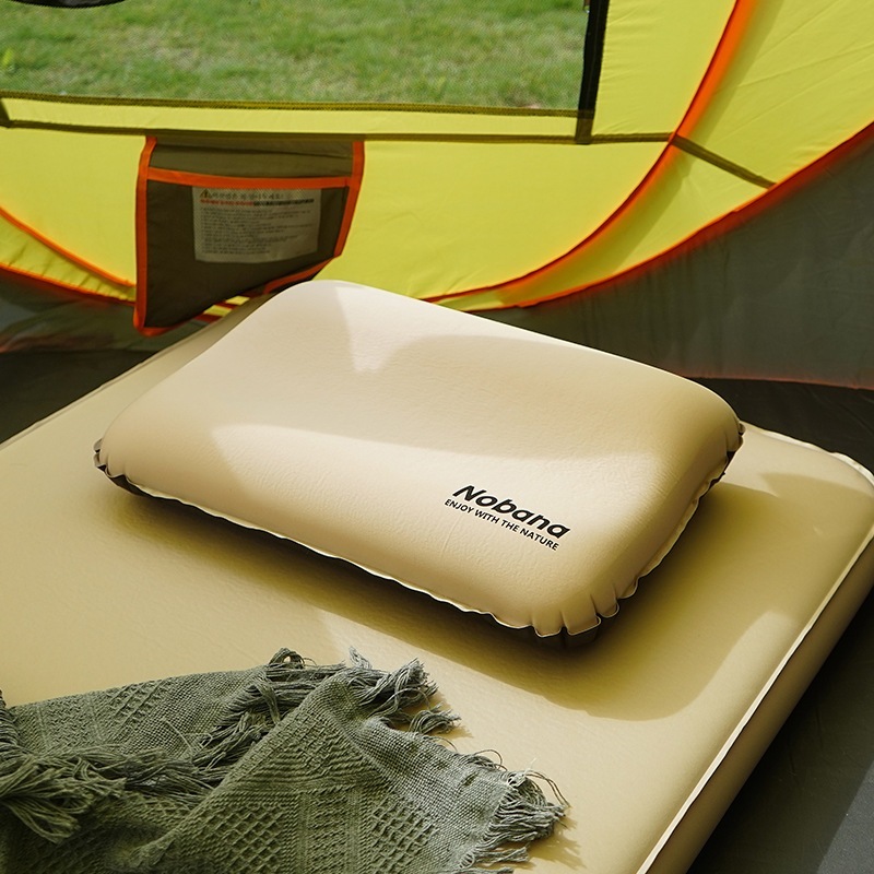Nobana หมอนพองลมอัตโนมัติไม่ต้องเป่า Self inflate pillow   พองลมได้รวดเร็ว