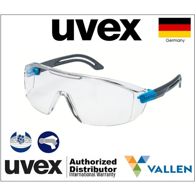 uvex i-lite safety spectacles anti-fog inside, extremely scratch/chemical-resistant outside