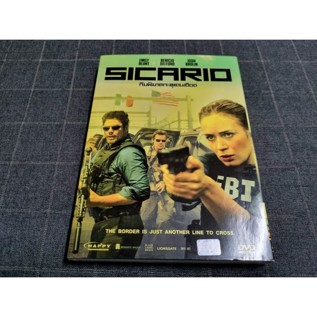 DVD ภาพยนตร์แอ็คชั่นทริลเลอร์สุดเดือด "Sicario / ทีมพิฆาตทะลุแดนเดือด" (2015)