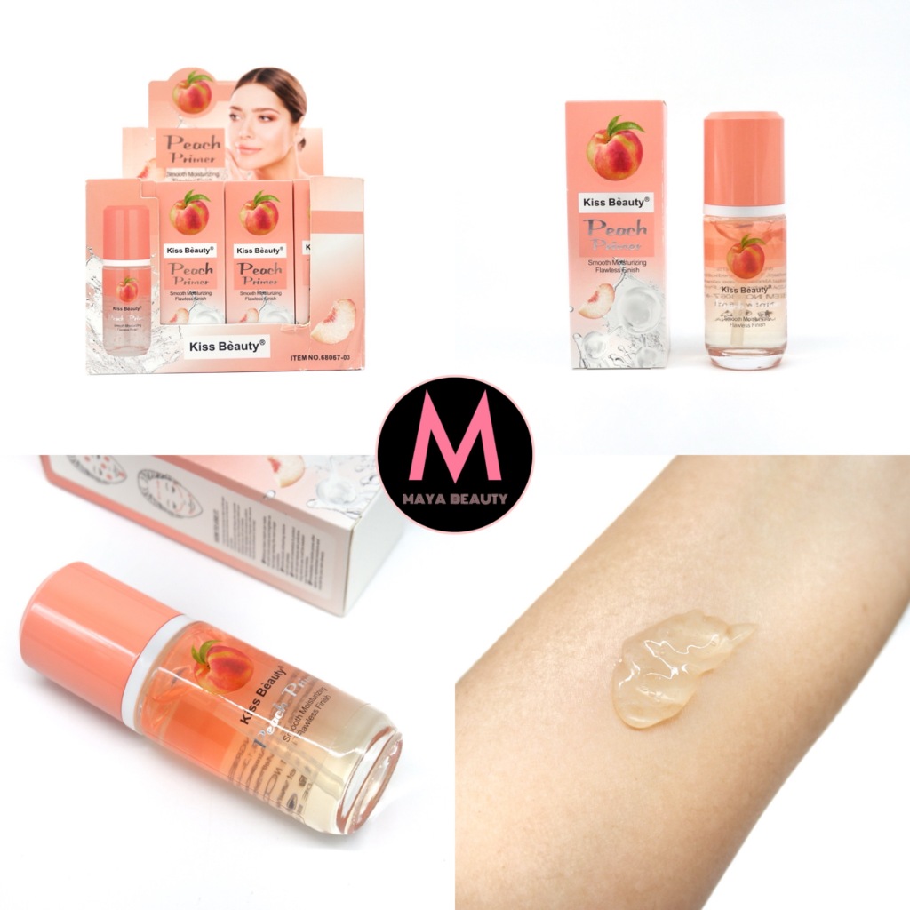 {12ขวด} Kiss Beauty Peach Primer Gel เจลไพรเมอร์ เบลอรูขุมขน ให้ผิวเรียบเนียน no.68067