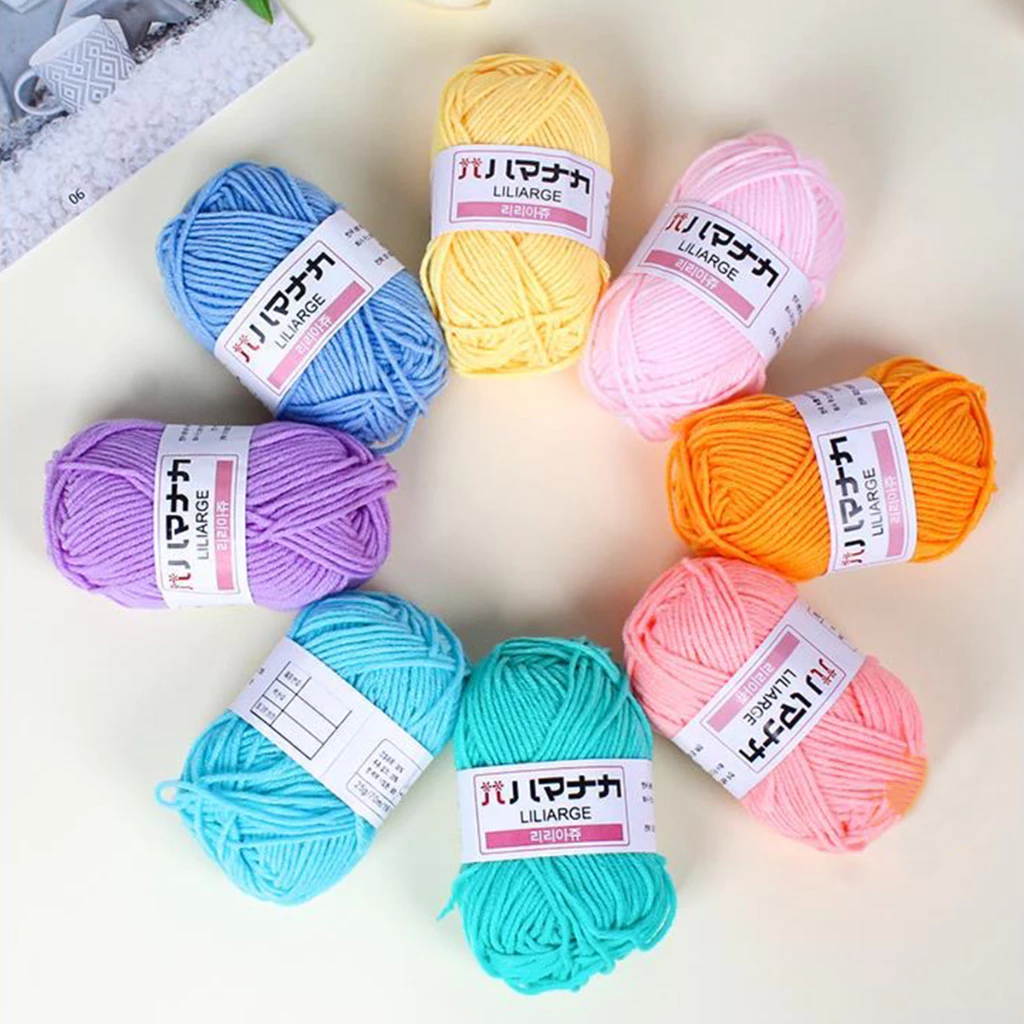 ไหมพรมคอตตอนนม 4ply 25g thumbnail 8