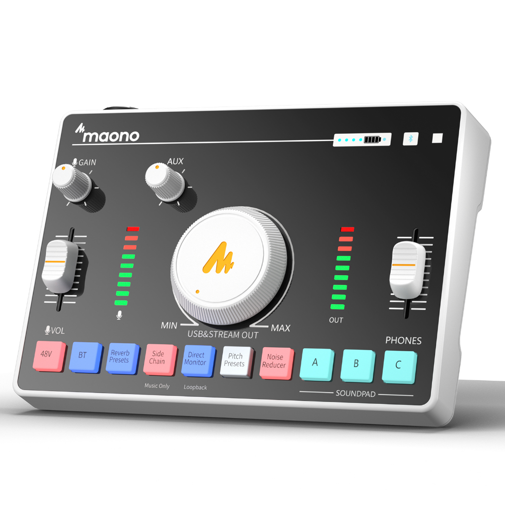 [กรุงเทพฯส่งด่วน] Maono AMC2 NEO Maonocaster Streaming Audio Mixer Bluetooth 48V Live Streaming ซาวด์การ์ด ราคา ถูกที่สุด ดีลบีเคเค แกลเลอรีภาพที่ 9