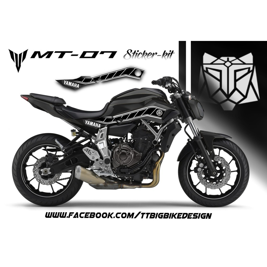 (Mr.AM) ชุดสติ๊กเกอร์ [เกรด Premium] *เฉพาะชิ้นด้านข้าง Yamaha MT-07 2017 (YAMAHA)
