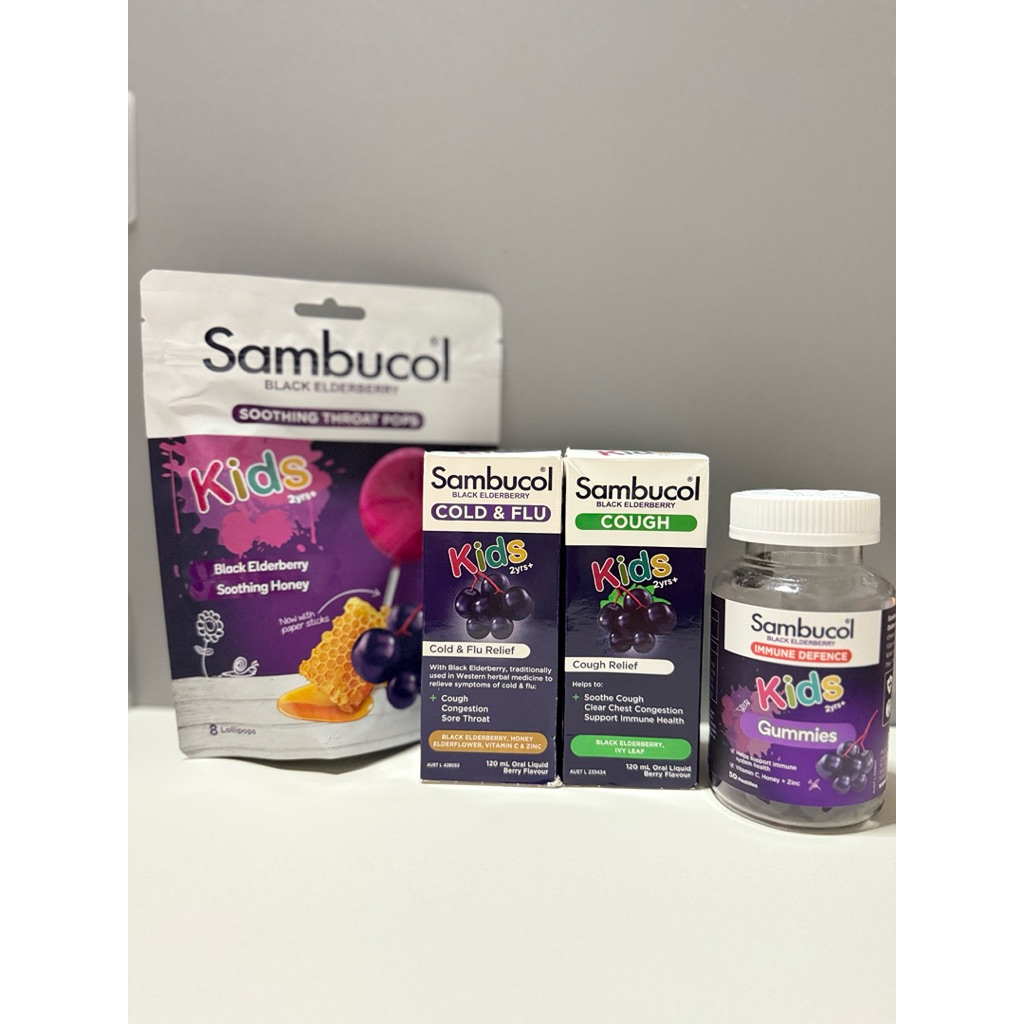 [พร้อมส่งที่ไทย*]Sambucol Kids สำหรับเด็กดูแลเวลาเป็นหวัด ฉลากออสเตรเลียหิ้วเองแท้100%
