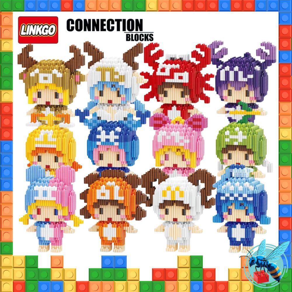 ตัวต่อ นาโน 12 ราศี แบบเฟือง Linkgo 12 Zodiac Signs Nanoblock