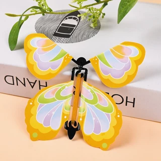 🦋พร้อมส่งด่วน🦋 ผีเสื้อเซอร์ไพร์ ของเล่นแกล้งเพื่อน ผีเสื้อบินได้ ผีเสื้อบินจากหนังสือ
