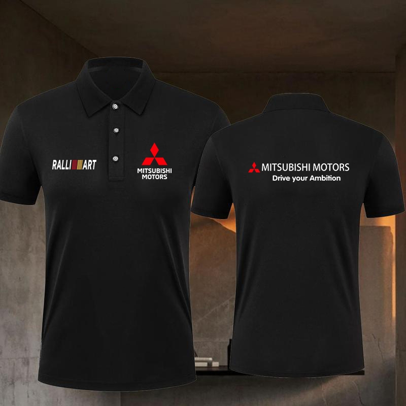 พร้อมส่ง (Fuhui01) Mitsubishi Ralliart เสื้อโปโล [UNK] UNISEX Polo shirts are comfortable to wear M- 3XL