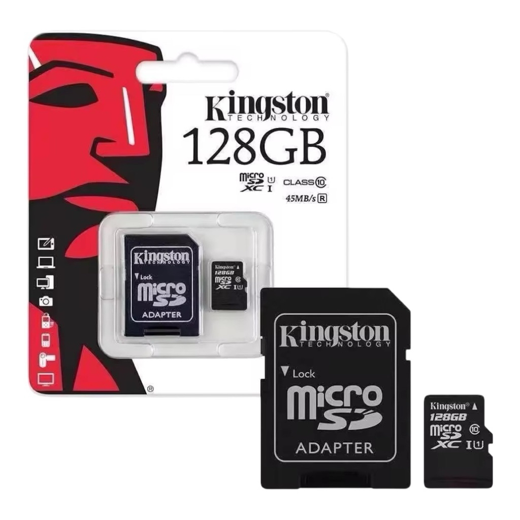 Kingston Micro sd card Memory Card   128GB กล้อง กล้องติดรถยนต์ โทรศัพท์มือถือ