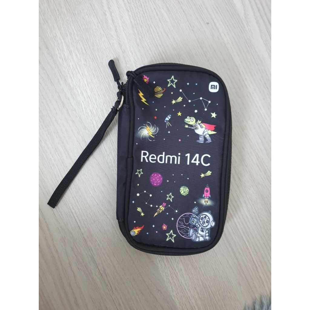 กระเป๋า redmi14c ใส่มือถือ เงิน การ์ด