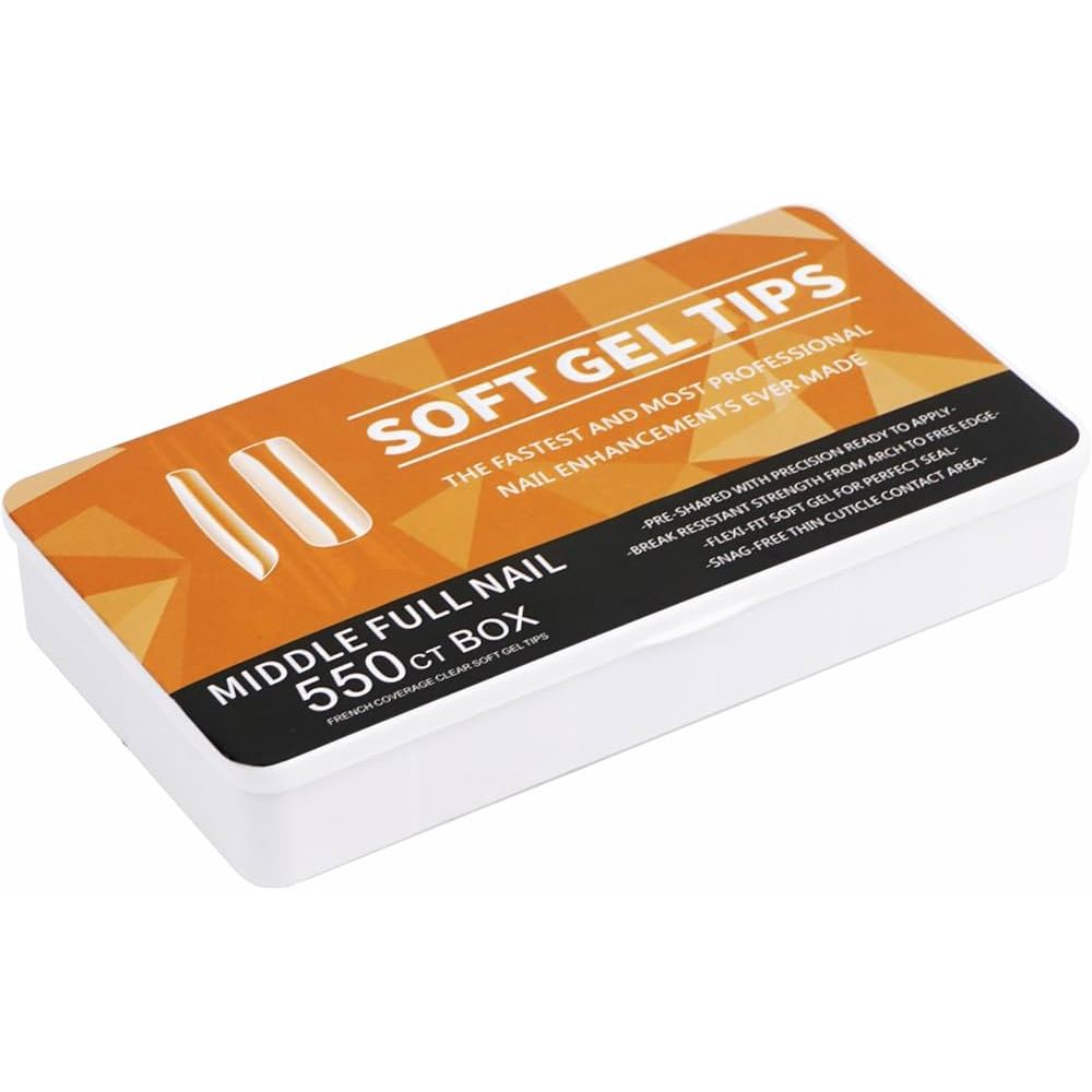 ซอฟเจลทิป เล็บซอฟเจลsoft gel tips extra long full cover tips 240pcs 12 sizes 02