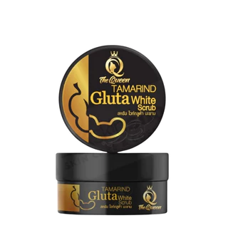(กระปุก) The Queen Tamarind Gluta scrub เดอะ ควีน ไวท์กลูต้า มะขาม สครับขัดผิวกาย 350กรัม