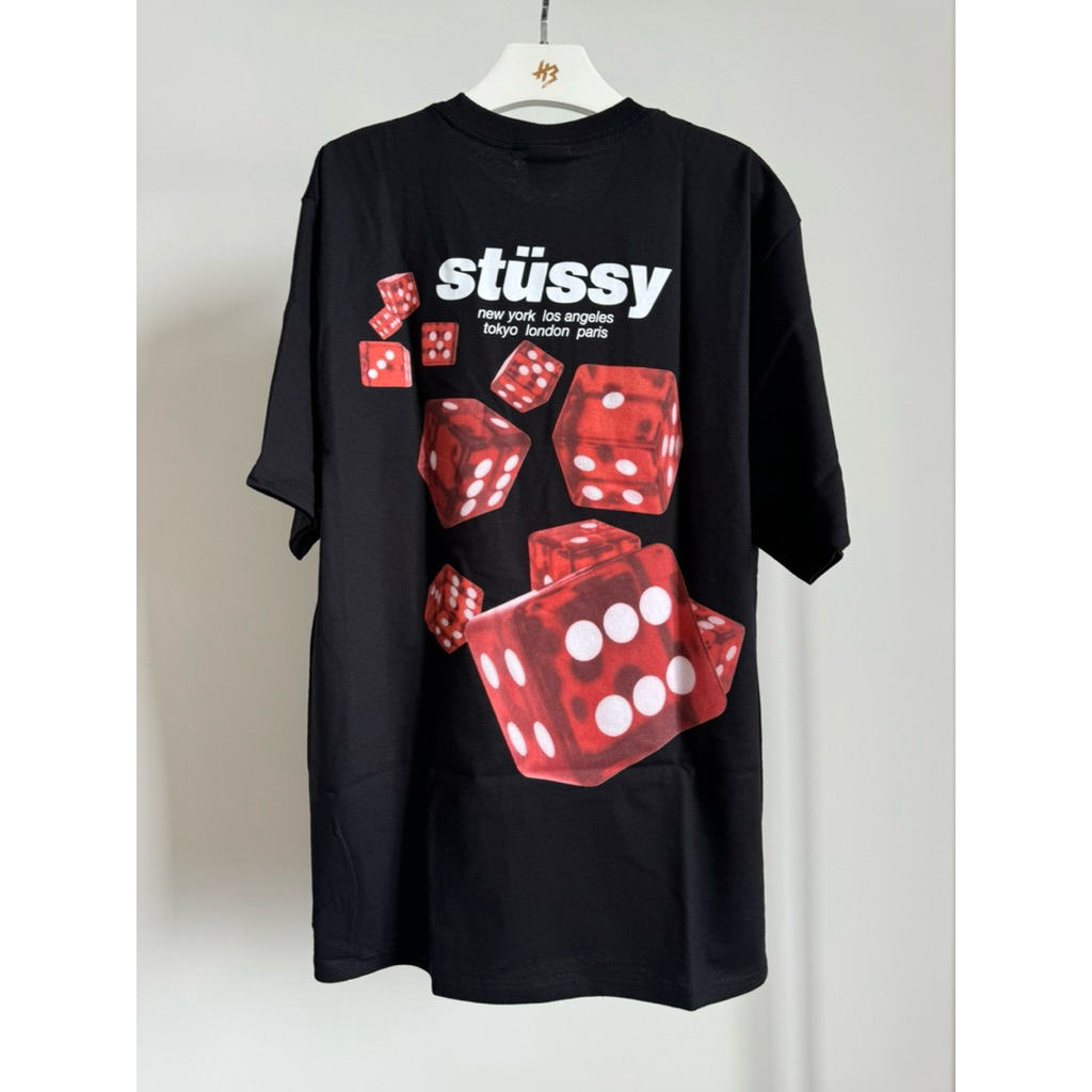 [ของแท้] STÜSSY ROLLERS TEE BLACK (US) พร้อมส่ง