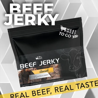 เนื้อวัวอบ Beef Jerky หอม นุ่ม ฉ่ำ กลิ่นเครื่องเทศไทยแท้ พร้อมเคี้ยวได้ทุกที่ทุกเวลา เนื้อวัวกรอบ
