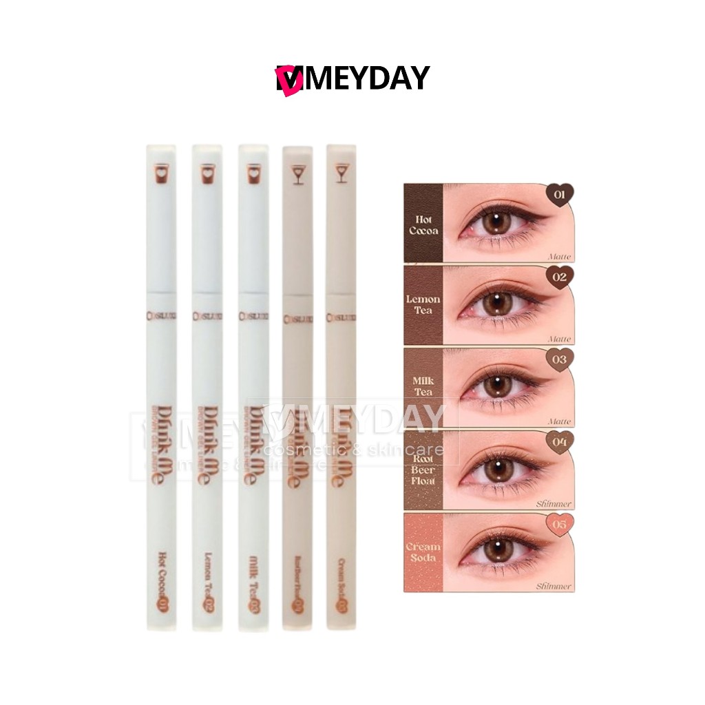 Cosluxe คอสลุคส์ Drink Me Brown Gel Liner ดริ้งค์ มี บราวน์ เจล ไลเนอร์ 0.05 g.