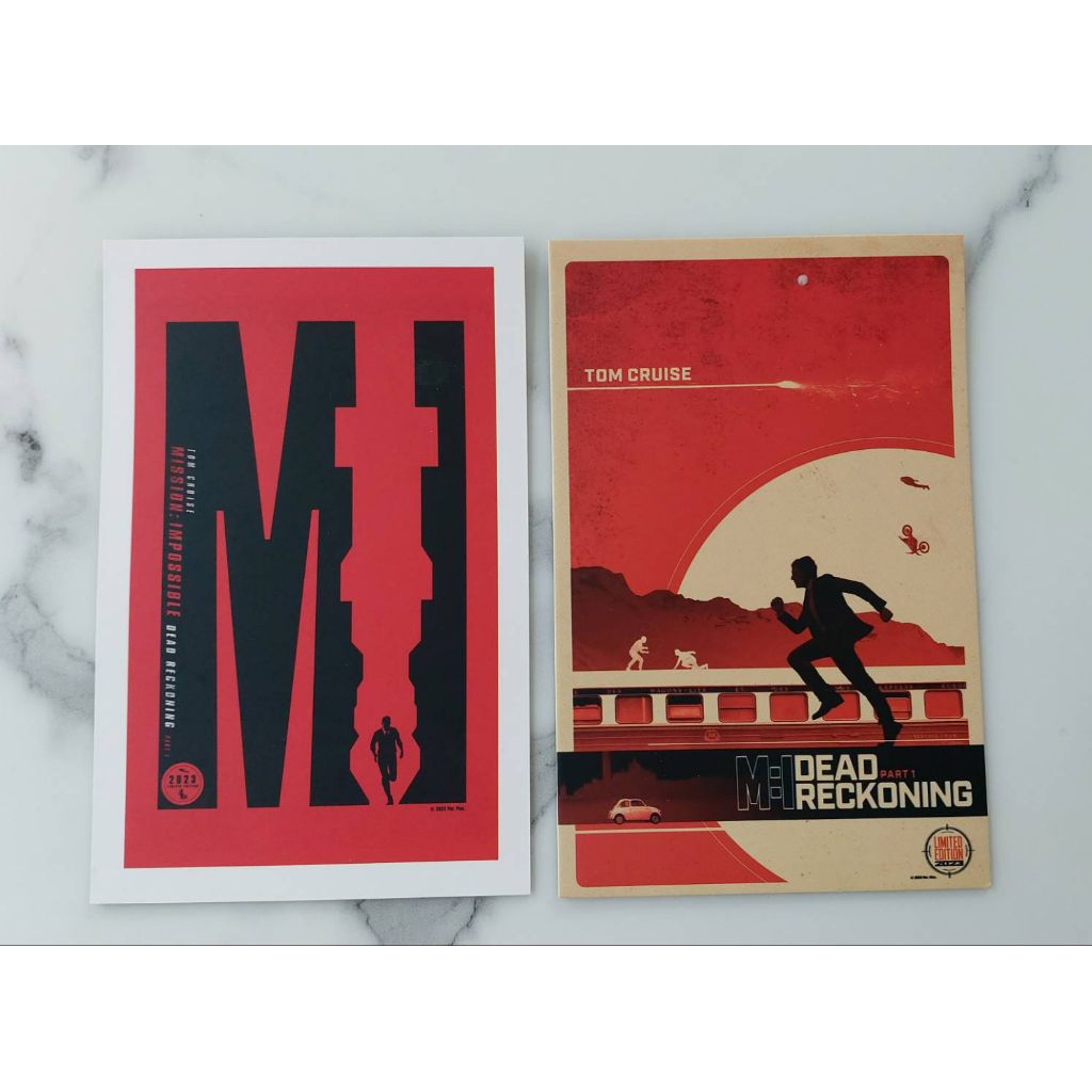 โปสการ์ด Mission Impossible 7 มี 2แบบ กระดาษแข็งพิเศษ