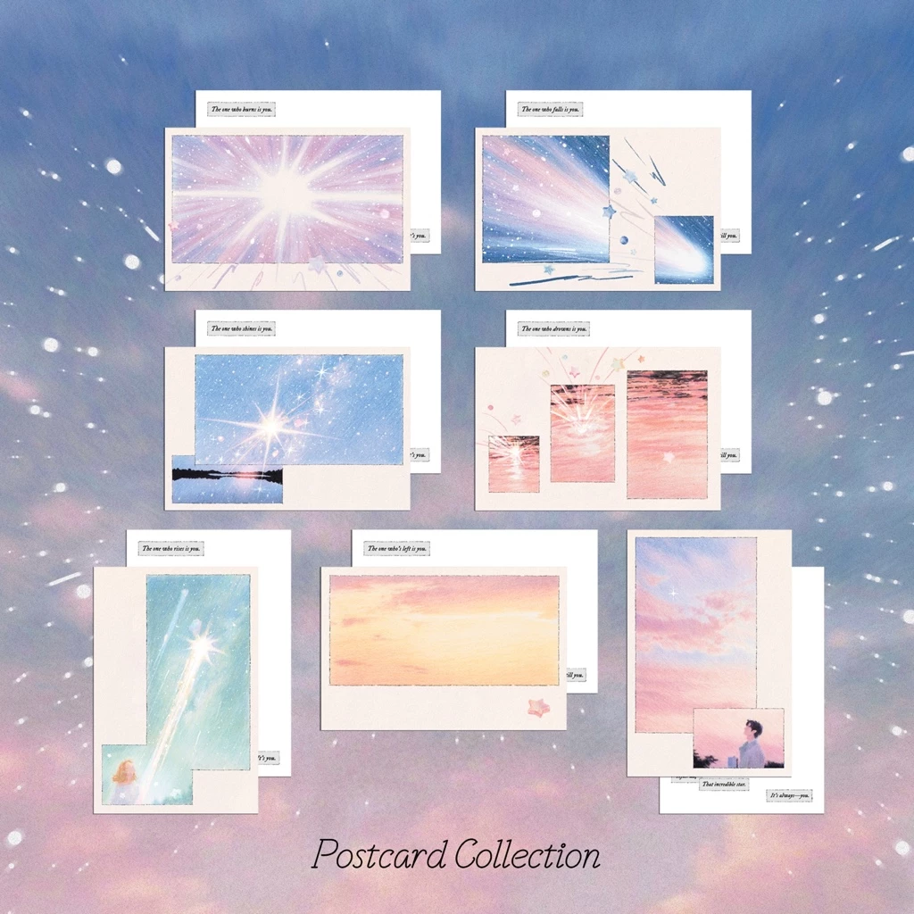 That Star—⋆It’s You. ☆ Postcard Collection โปสการ์ดภาพวาดสีไม้ days of light