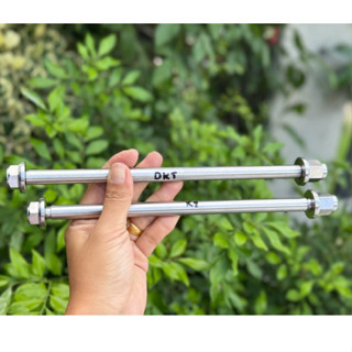 แกนล้อหลังหลบท่อใหญ่ แกนล้อหลังเวฟ125ใส่สวิงอาร์มK2 DKT แกนล…