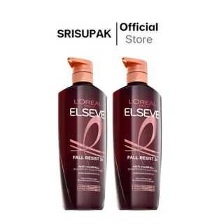 ลอรีอัล ปารีส แชมพู สูตรฟอล รีซีสท์ ขวดปั๊ม ขนาด 375-400 มล. ﻿L'OREAL PARIS SHAMPOO FALL RESIST PUMP 375-400ML